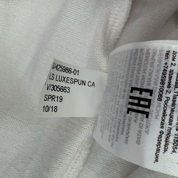 NEW Banana Republic Open Front Luxespun Cardigan Sweater Women XS White Longline - Picture 5 of 7